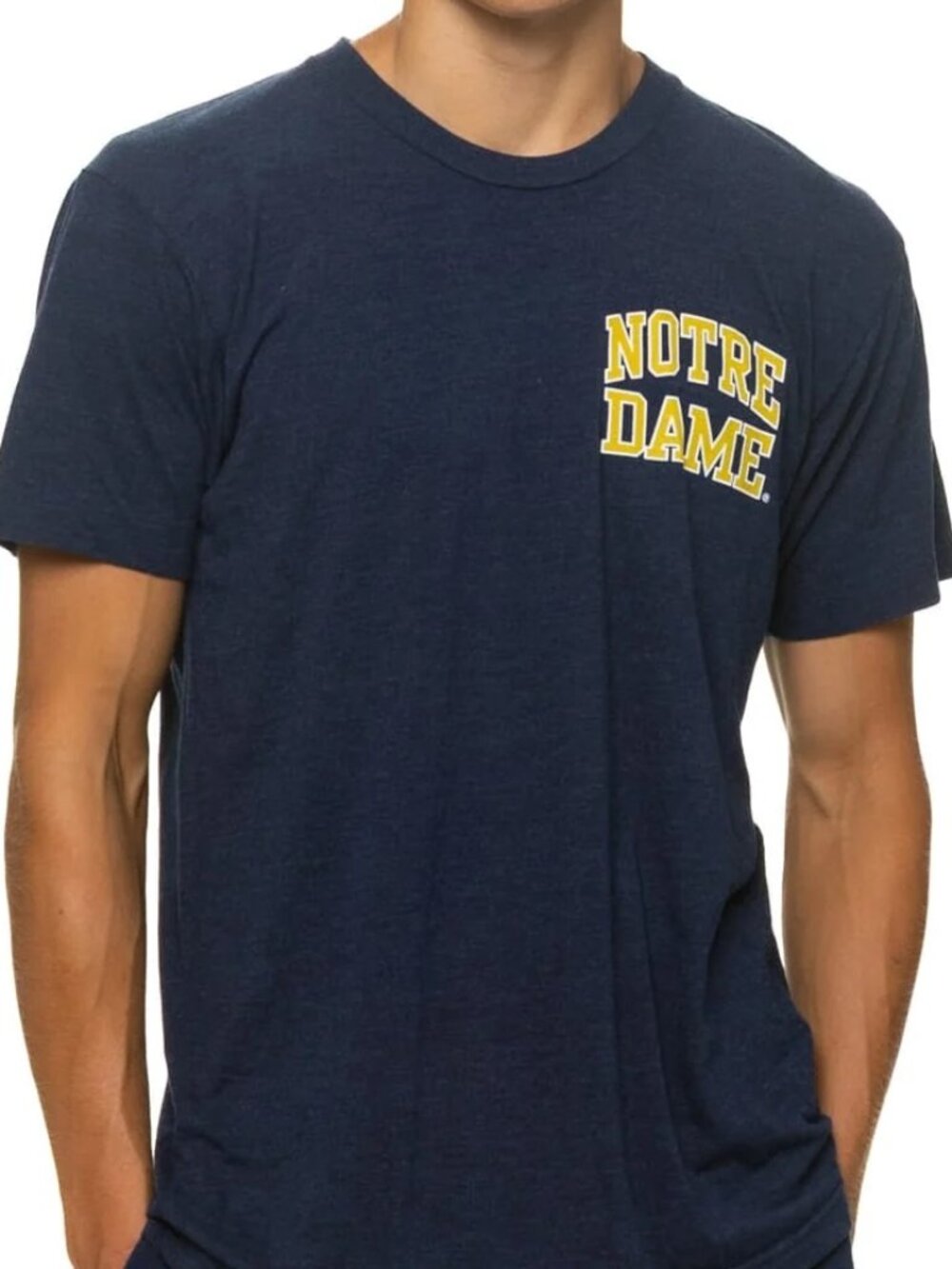 Aviator Nation NOTRE DAME 2026 CREW TEE SHIRT - NAVY SMALL